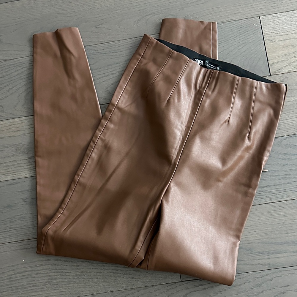 Zara Vegan Leather Pants